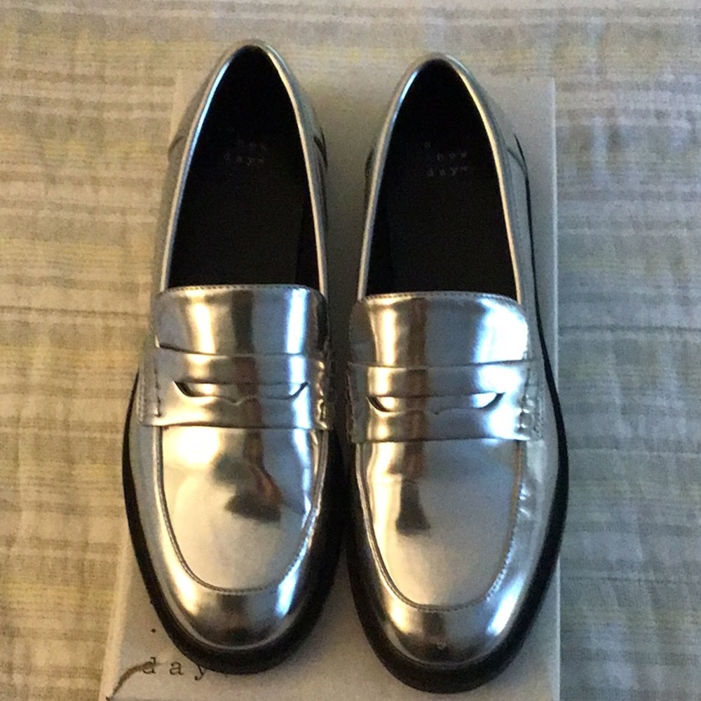 a new day Silver Loafers